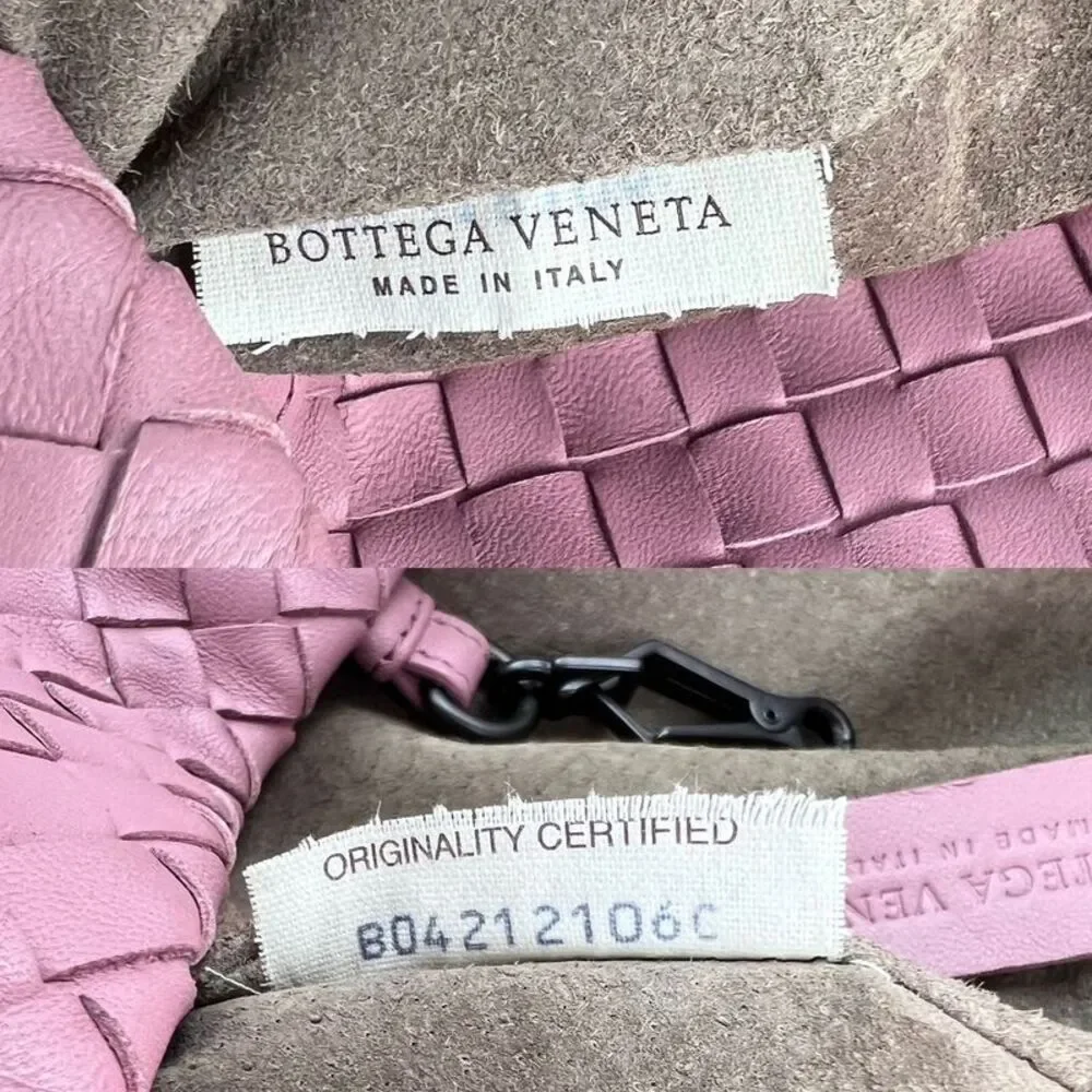 Bottega Venetta Nappa Intrecciato Large Seamless Rose Pink tote Bag